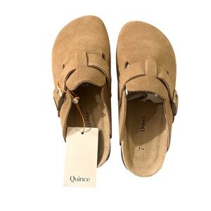 Quince Camel Suede Slip-On Footwear